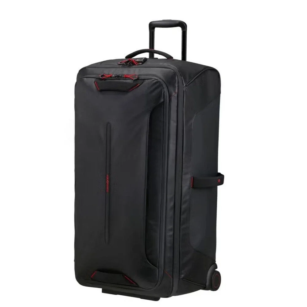 Samsonite 🔥✈️ECODIVER LARGE WHEELED DUFFEL Black Rolling Bag Telescopic Handle